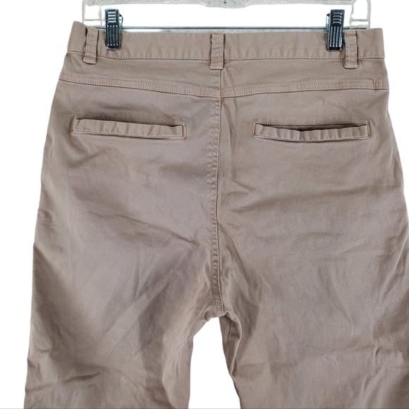 All About Eve Capri Pants Womens 10 Khaki Hi Rise Bareback Stretch (29x24.5) - Picture 9 of 13